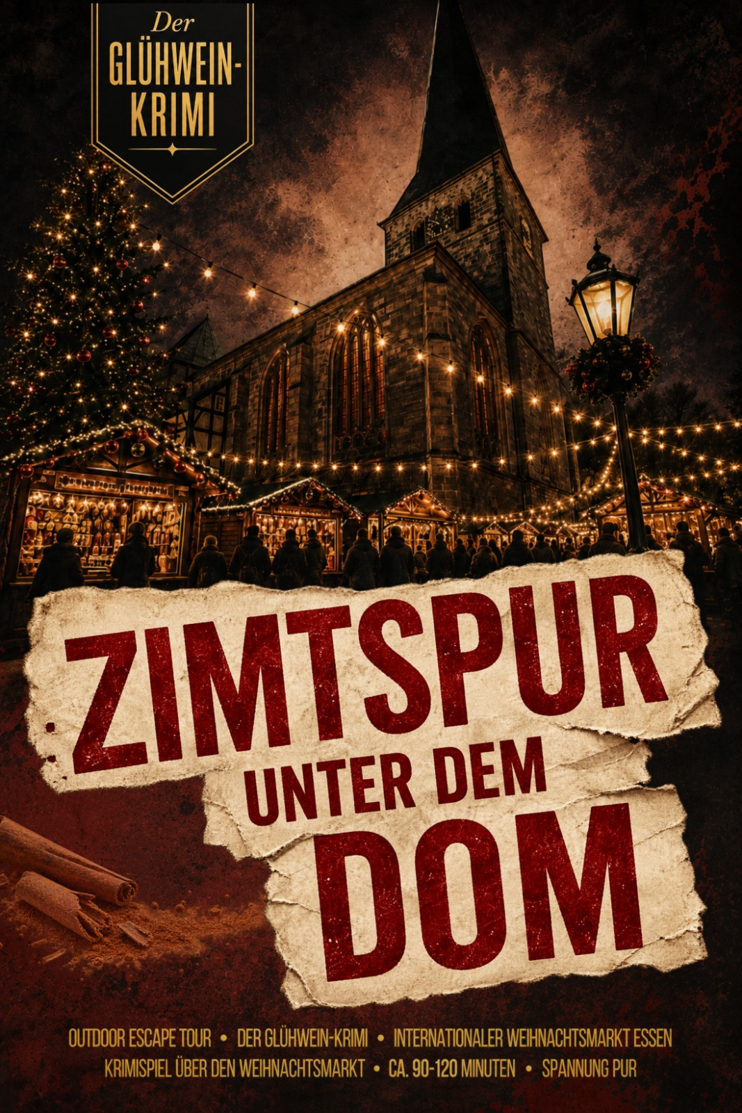 Plakat Glühwein-Krimi – Zimtspur unter dem Dom